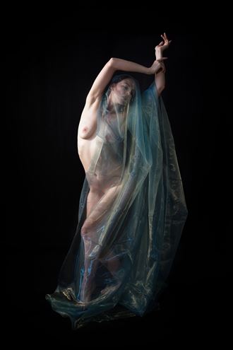 alice in blue artistic nude photo by photographer john matthews