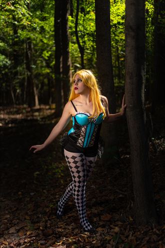 alice in the forest lingerie artwork by photographer luis angel photography