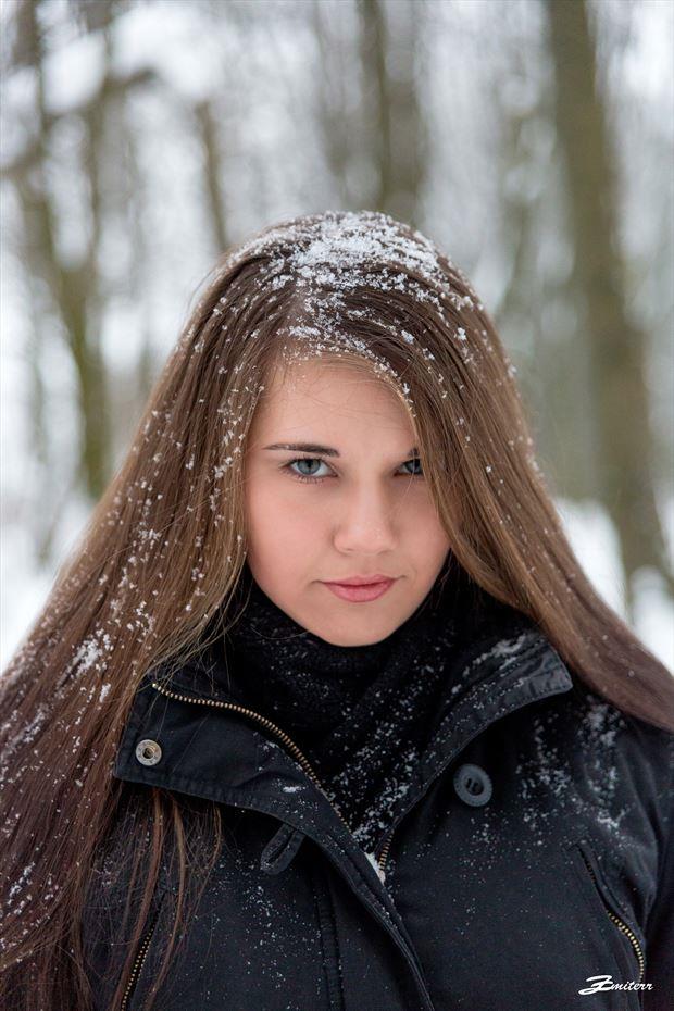 alina in snow nature photo by photographer zmiterr