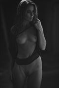 alone in the dark artistic nude artwork by model danielle explorer