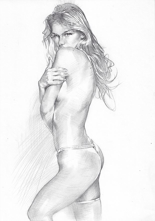 alyssa artistic nude artwork by artist james martin 