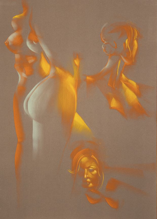 amber figure studies 2 artistic nude artwork by artist t_wayne
