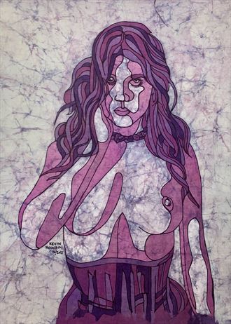 amber gaze artistic nude artwork by artist kevin houchin