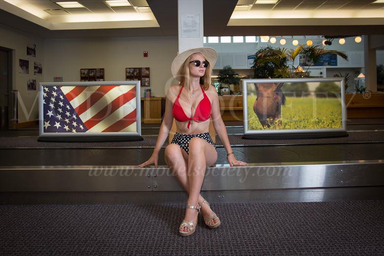 american pie at the airport bikini photo by photographer michael grace martin