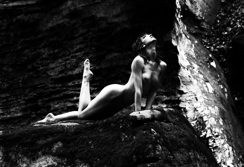 among the rocks artistic nude photo by photographer steve cottrill