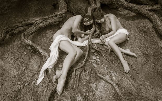 among the roots artistic nude photo by photographer gregory holden