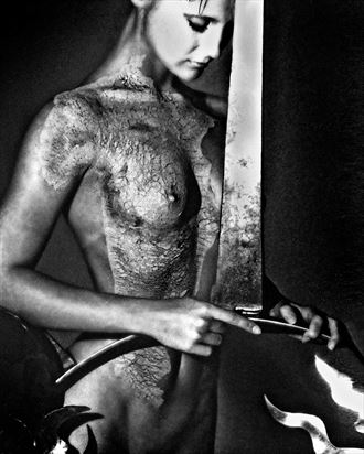 amy earth warrior artistic nude photo by photographer david zane