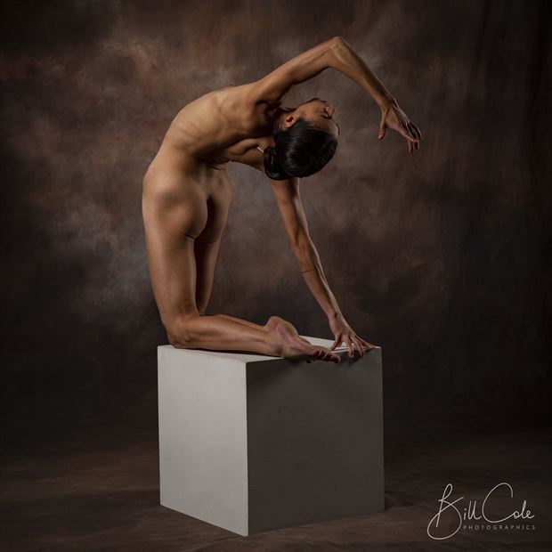 ana on a box artistic nude photo by photographer bill cole