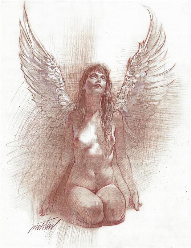 angel fantasy artwork by artist james martin