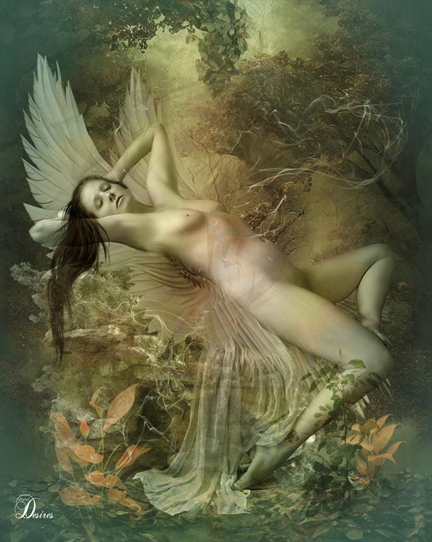 angel of dreams artistic nude artwork by artist digital desires