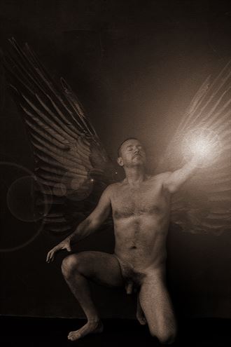 angel selfportrait artistic nude photo by photographer gustavo combariza