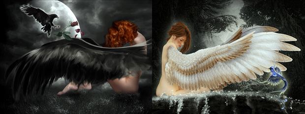 angels fantasy artwork by artist karinclaessonart