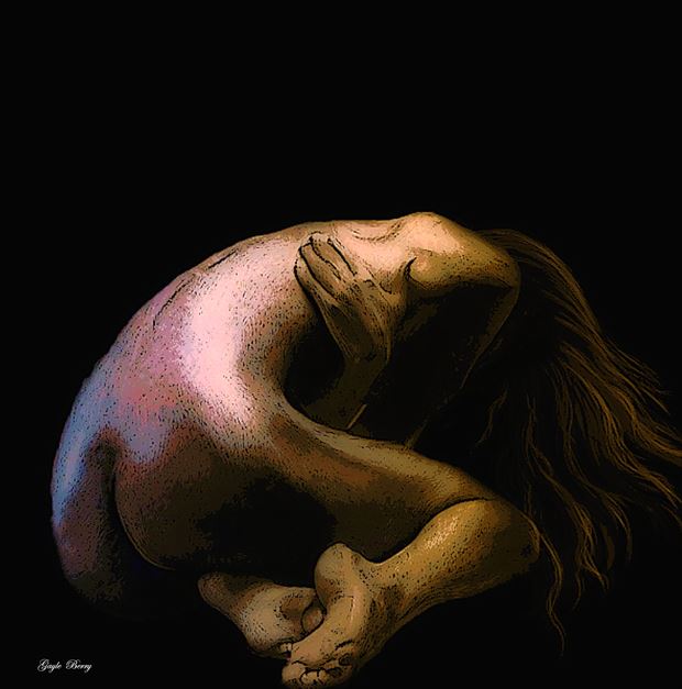 anguish artistic nude artwork by artist gayle berry