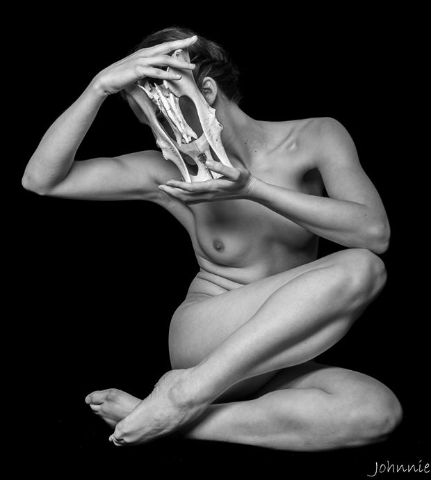 animal mask artistic nude artwork by photographer johnnie medina