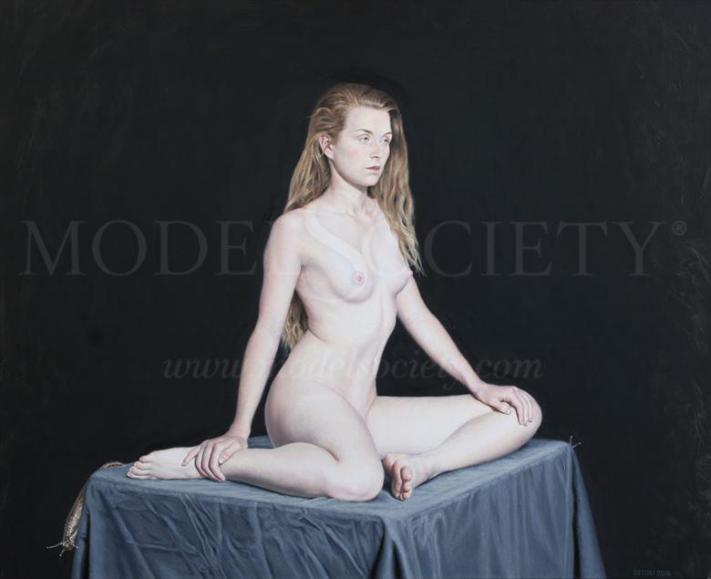 anticipation artistic nude artwork by artist seidai tamura