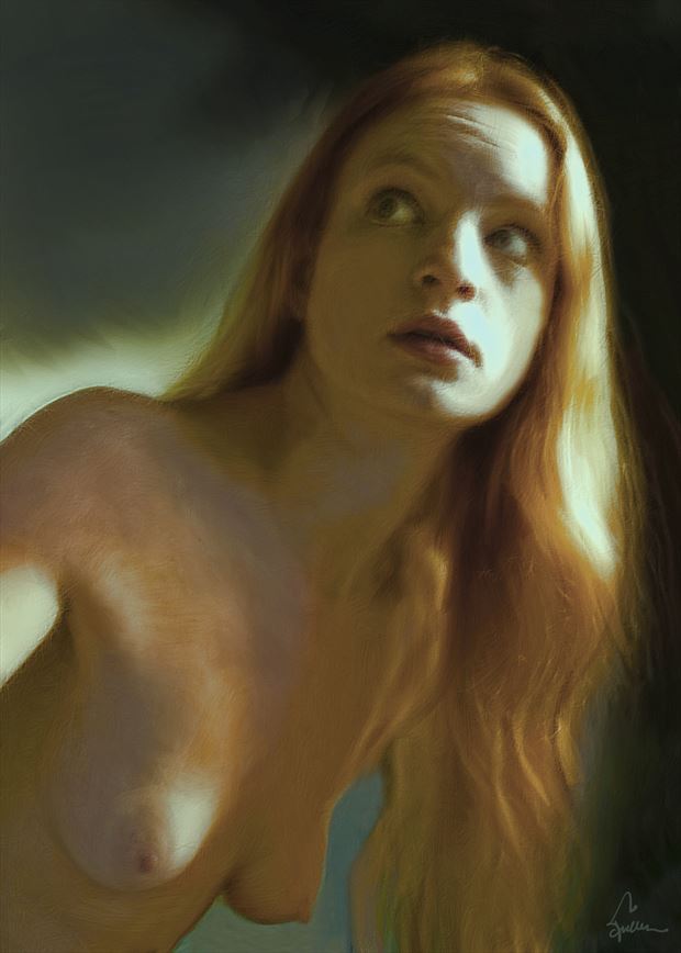 apprehension artistic nude artwork by artist van evan fuller