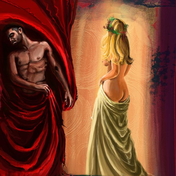 ares and aphrodite artistic nude artwork by artist nick kozis
