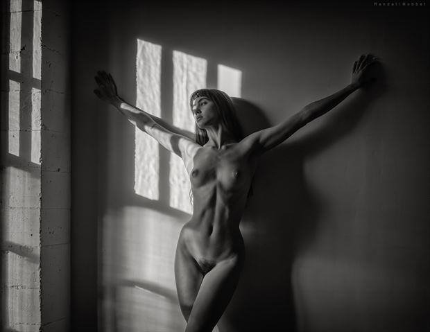 art is a form of sacrifice artistic nude photo by photographer randall hobbet