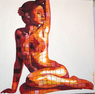 artistic nude abstract artwork by artist sonaly gandhi