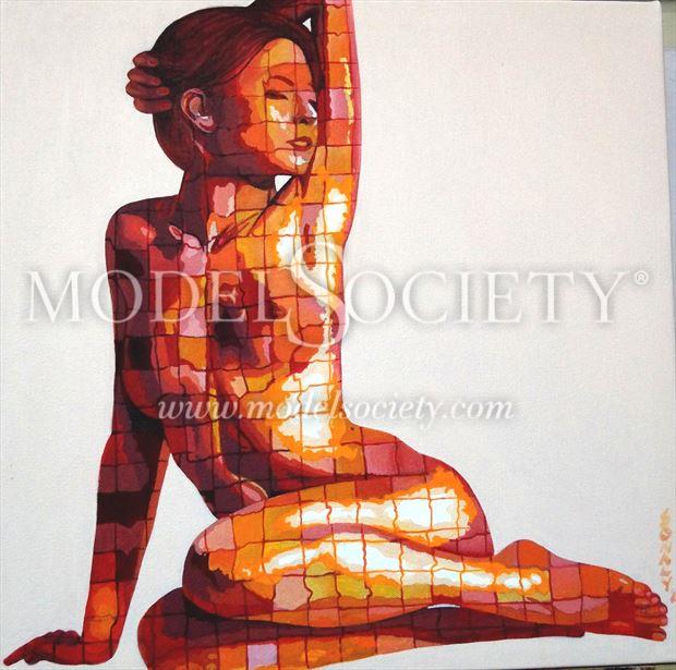 artistic nude abstract artwork by artist sonaly gandhi