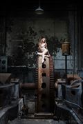 artistic nude architectural photo by model xaina fairy