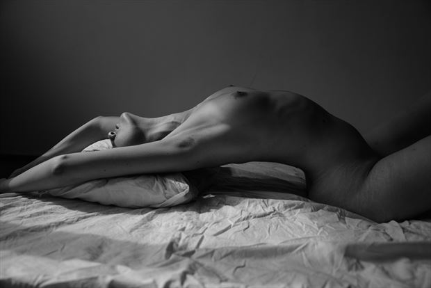artistic nude candid photo by model angela de sade