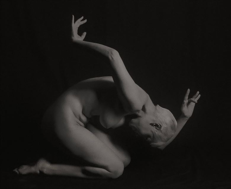 artistic nude chiaroscuro photo by model ann teak model