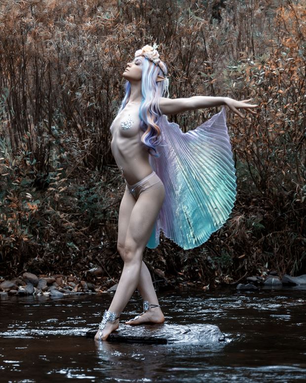 artistic nude cosplay photo by model solenne
