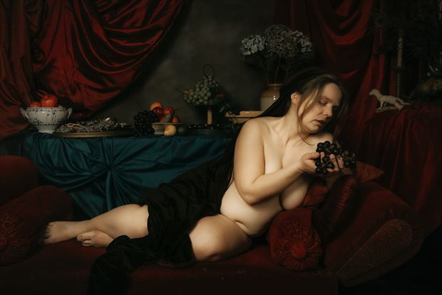 artistic nude erotic artwork by model mila forte