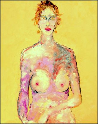 artistic nude expressive portrait artwork by artist artmaker