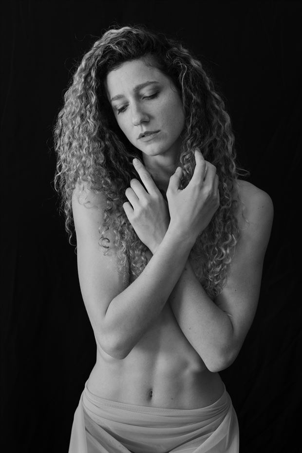artistic nude implied nude photo by model vivian cove