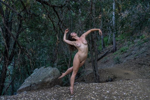 artistic nude nature artwork by model her stillness dances