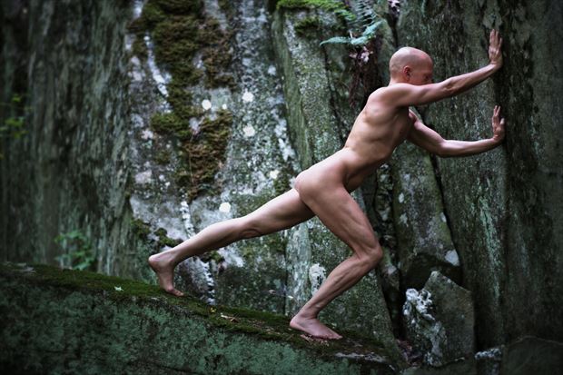 artistic nude nature photo by model avid light