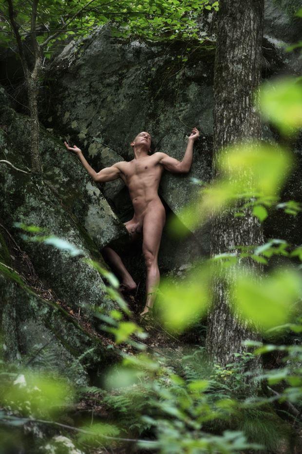 artistic nude nature photo by model avid light