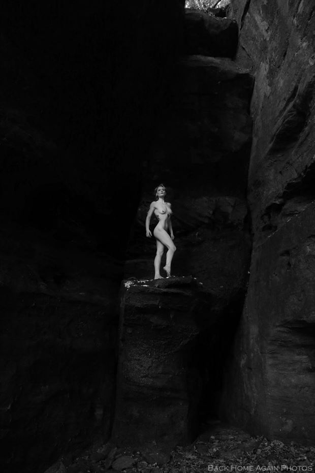 artistic nude nature photo by model copper penny