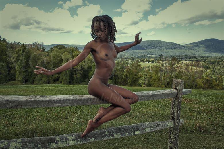 artistic nude nature photo by model gazelle 