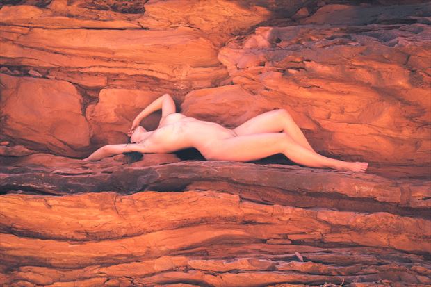 artistic nude nature photo by model hello jewels