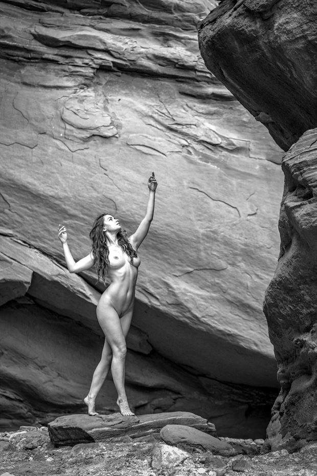 artistic nude nature photo by model hello jewels