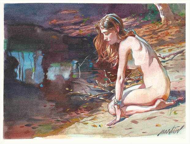 artistic nude painting or drawing artwork by artist james martin 