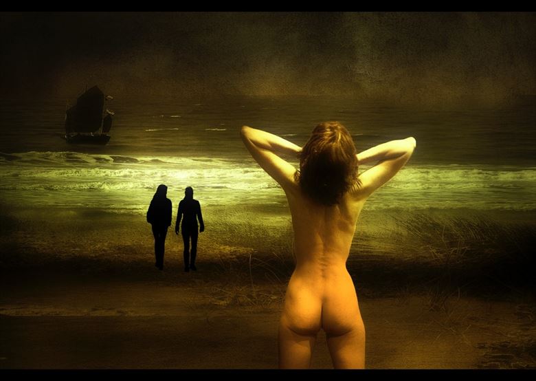 artistic nude photo manipulation artwork by photographer ton de vrind