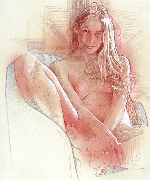 artistic nude portrait artwork by artist james martin 