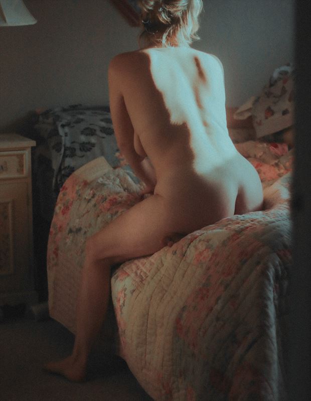 artistic nude self portrait photo by artist andrea troxell