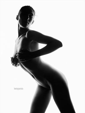 artistic nude silhouette artwork by model %C5%BEanet