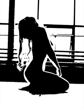 artistic nude silhouette artwork by photographer billmanphotography