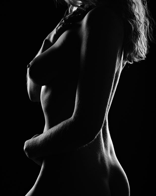artistic nude silhouette artwork by photographer rain