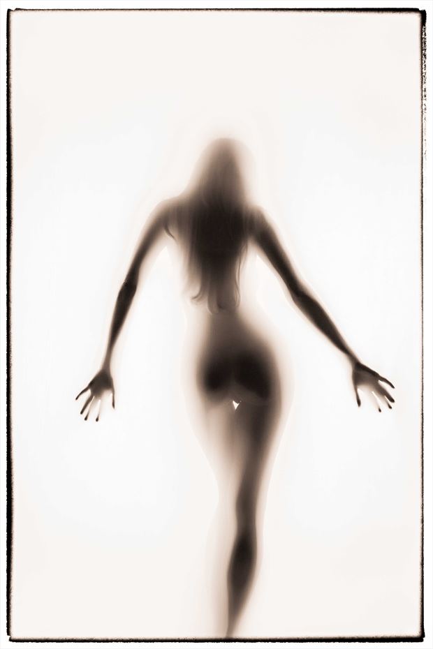 artistic nude silhouette photo by model sandra todd