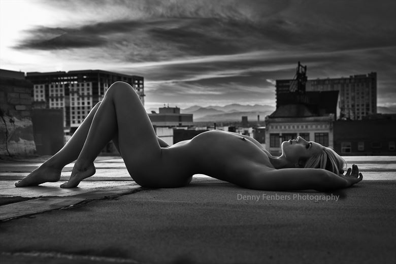 artistic nude silhouette photo by photographer denny f