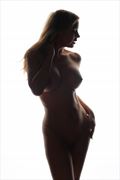 artistic nude silhouette photo by photographer elegant curves and shadows