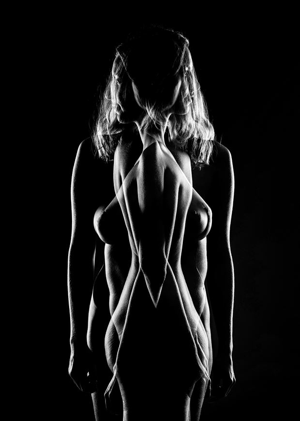 artistic nude silhouette photo by photographer gorazd golob