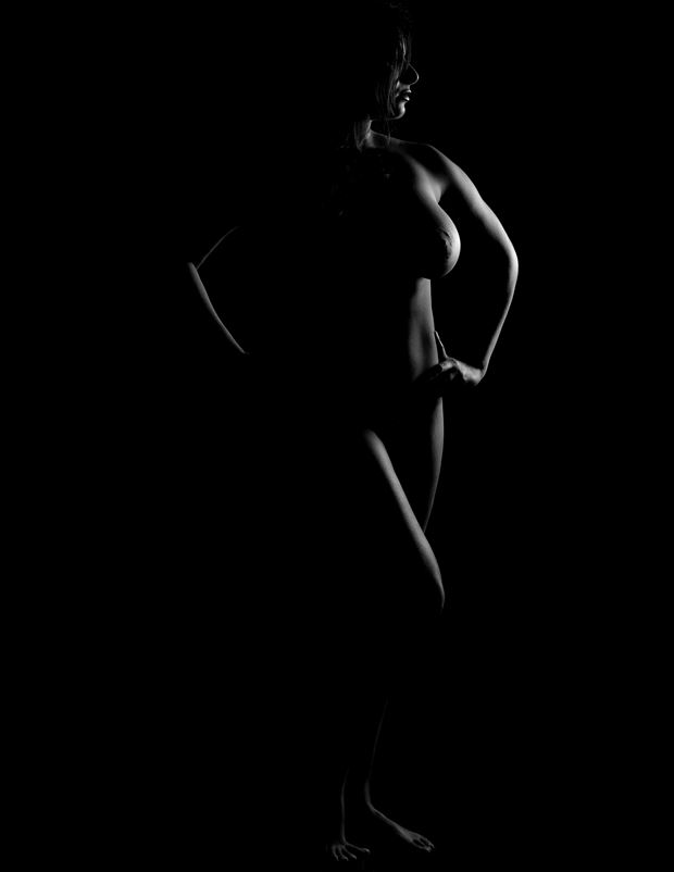 artistic nude silhouette photo by photographer paul a arbogast
